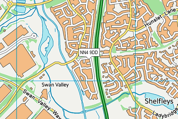 NN4 9DD map - OS VectorMap District (Ordnance Survey) NN4 9DD map - OS VectorMap District (Ordnance Survey)