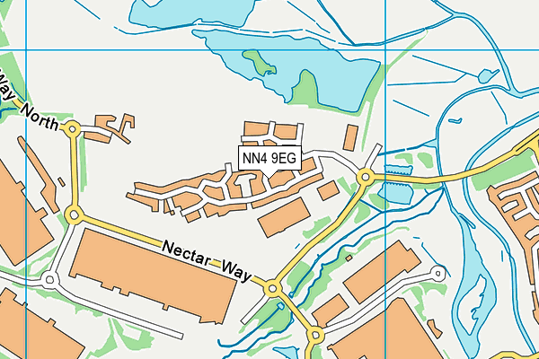 NN4 9EG map - OS VectorMap District (Ordnance Survey) NN4 9EG map - OS VectorMap District (Ordnance Survey)