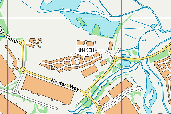NN4 9EH map - OS VectorMap District (Ordnance Survey) NN4 9EH map - OS VectorMap District (Ordnance Survey)