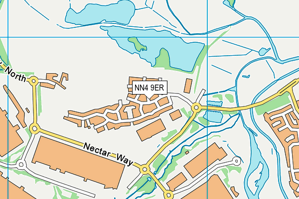 NN4 9ER map - OS VectorMap District (Ordnance Survey) NN4 9ER map - OS VectorMap District (Ordnance Survey)
