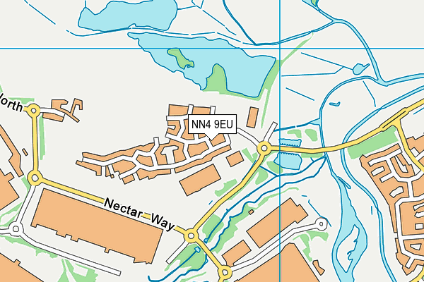 NN4 9EU map - OS VectorMap District (Ordnance Survey) NN4 9EU map - OS VectorMap District (Ordnance Survey)