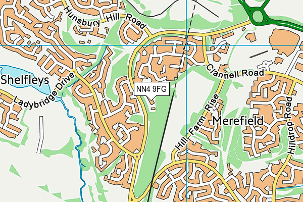 NN4 9FG map - OS VectorMap District (Ordnance Survey) NN4 9FG map - OS VectorMap District (Ordnance Survey)