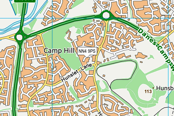 NN4 9PS map - OS VectorMap District (Ordnance Survey) NN4 9PS map - OS VectorMap District (Ordnance Survey)