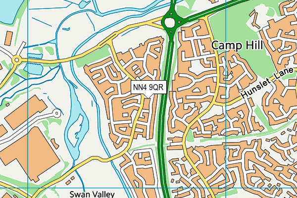NN4 9QR map - OS VectorMap District (Ordnance Survey) NN4 9QR map - OS VectorMap District (Ordnance Survey)