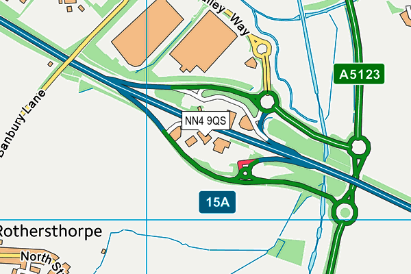 NN4 9QS map - OS VectorMap District (Ordnance Survey) NN4 9QS map - OS VectorMap District (Ordnance Survey)