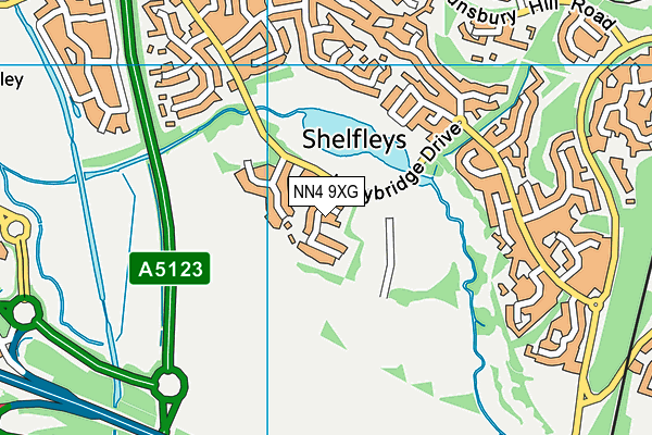NN4 9XG map - OS VectorMap District (Ordnance Survey) NN4 9XG map - OS VectorMap District (Ordnance Survey)