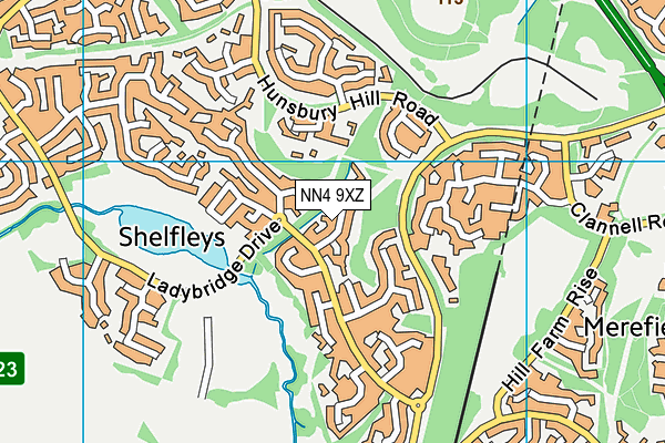 NN4 9XZ map - OS VectorMap District (Ordnance Survey) NN4 9XZ map - OS VectorMap District (Ordnance Survey)