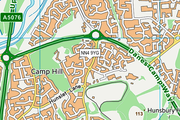 NN4 9YG map - OS VectorMap District (Ordnance Survey) NN4 9YG map - OS VectorMap District (Ordnance Survey)