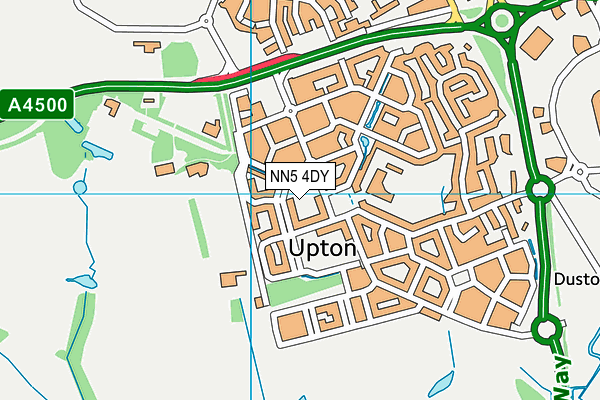NN5 4DY map - OS VectorMap District (Ordnance Survey) NN5 4DY map - OS VectorMap District (Ordnance Survey)
