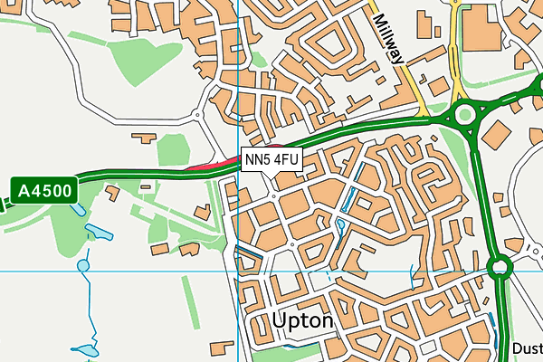 NN5 4FU map - OS VectorMap District (Ordnance Survey) NN5 4FU map - OS VectorMap District (Ordnance Survey)