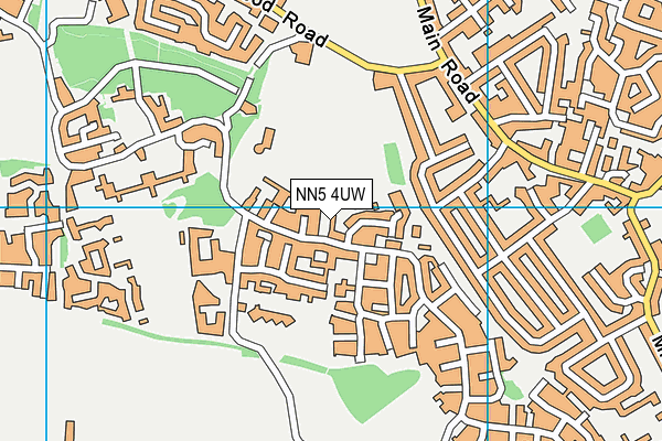 NN5 4UW map - OS VectorMap District (Ordnance Survey) NN5 4UW map - OS VectorMap District (Ordnance Survey)