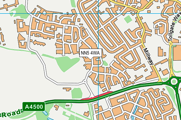 NN5 4WA map - OS VectorMap District (Ordnance Survey) NN5 4WA map - OS VectorMap District (Ordnance Survey)