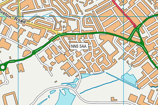 NN5 5AA map - OS VectorMap District (Ordnance Survey) NN5 5AA map - OS VectorMap District (Ordnance Survey)