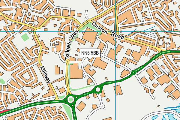 NN5 5BB map - OS VectorMap District (Ordnance Survey) NN5 5BB map - OS VectorMap District (Ordnance Survey)