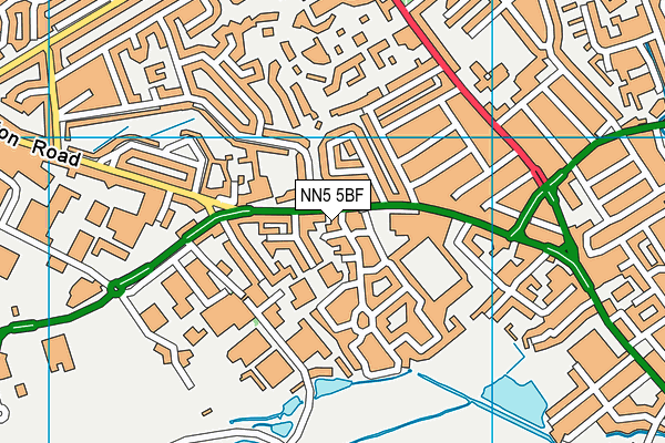 NN5 5BF map - OS VectorMap District (Ordnance Survey) NN5 5BF map - OS VectorMap District (Ordnance Survey)