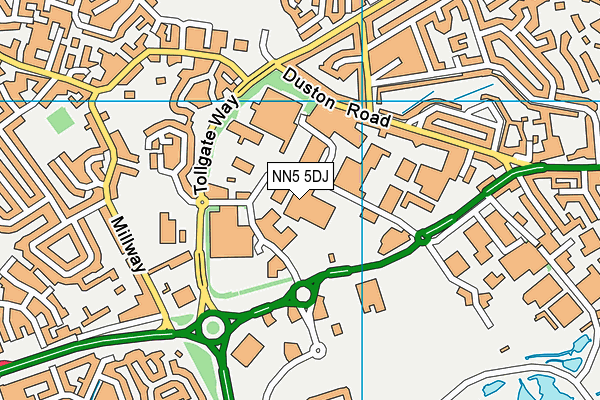 NN5 5DJ map - OS VectorMap District (Ordnance Survey) NN5 5DJ map - OS VectorMap District (Ordnance Survey)