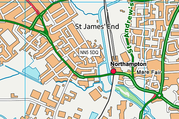 NN5 5DQ map - OS VectorMap District (Ordnance Survey) NN5 5DQ map - OS VectorMap District (Ordnance Survey)