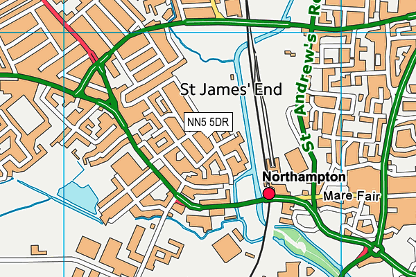 NN5 5DR map - OS VectorMap District (Ordnance Survey) NN5 5DR map - OS VectorMap District (Ordnance Survey)
