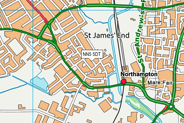 NN5 5DT map - OS VectorMap District (Ordnance Survey) NN5 5DT map - OS VectorMap District (Ordnance Survey)
