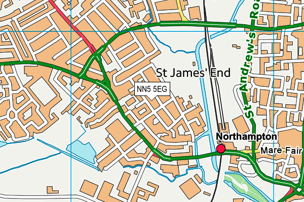 NN5 5EG map - OS VectorMap District (Ordnance Survey) NN5 5EG map - OS VectorMap District (Ordnance Survey)