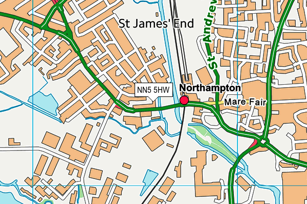 NN5 5HW map - OS VectorMap District (Ordnance Survey) NN5 5HW map - OS VectorMap District (Ordnance Survey)