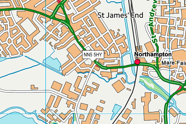 NN5 5HY map - OS VectorMap District (Ordnance Survey) NN5 5HY map - OS VectorMap District (Ordnance Survey)
