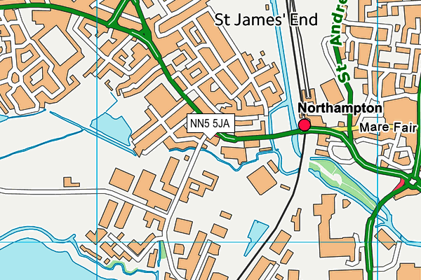 NN5 5JA map - OS VectorMap District (Ordnance Survey) NN5 5JA map - OS VectorMap District (Ordnance Survey)