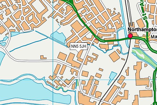 NN5 5JH map - OS VectorMap District (Ordnance Survey) NN5 5JH map - OS VectorMap District (Ordnance Survey)
