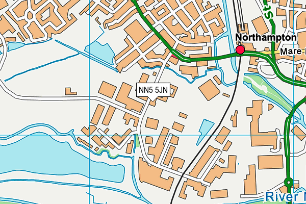 NN5 5JN map - OS VectorMap District (Ordnance Survey) NN5 5JN map - OS VectorMap District (Ordnance Survey)