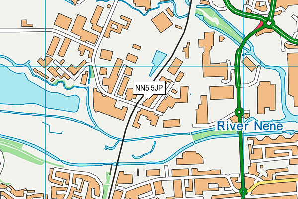 NN5 5JP map - OS VectorMap District (Ordnance Survey) NN5 5JP map - OS VectorMap District (Ordnance Survey)