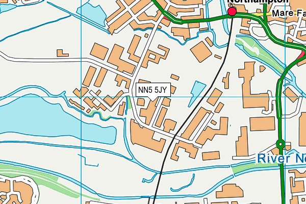 NN5 5JY map - OS VectorMap District (Ordnance Survey) NN5 5JY map - OS VectorMap District (Ordnance Survey)