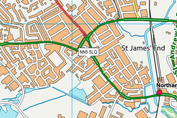 NN5 5LQ map - OS VectorMap District (Ordnance Survey) NN5 5LQ map - OS VectorMap District (Ordnance Survey)