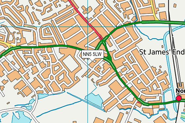 NN5 5LW map - OS VectorMap District (Ordnance Survey) NN5 5LW map - OS VectorMap District (Ordnance Survey)