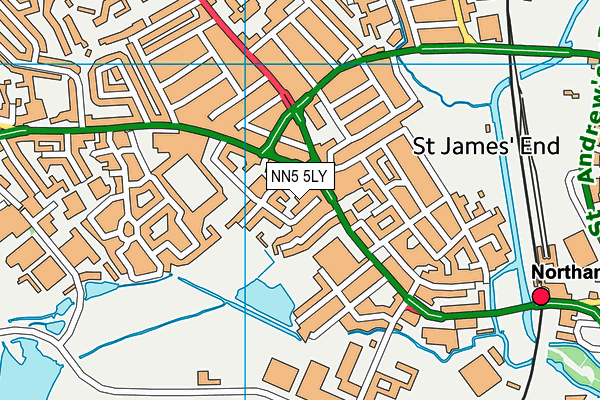 NN5 5LY map - OS VectorMap District (Ordnance Survey) NN5 5LY map - OS VectorMap District (Ordnance Survey)