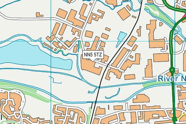 NN5 5TZ map - OS VectorMap District (Ordnance Survey) NN5 5TZ map - OS VectorMap District (Ordnance Survey)