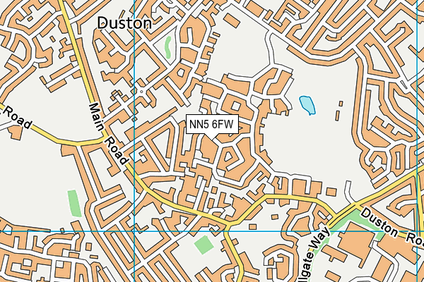 NN5 6FW map - OS VectorMap District (Ordnance Survey) NN5 6FW map - OS VectorMap District (Ordnance Survey)