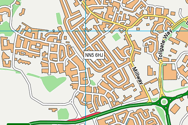 NN5 6HJ map - OS VectorMap District (Ordnance Survey) NN5 6HJ map - OS VectorMap District (Ordnance Survey)