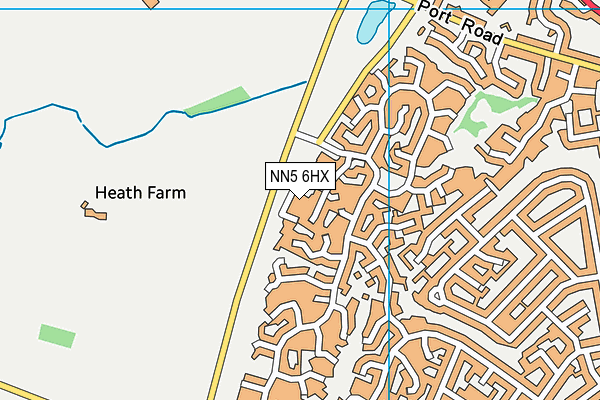 NN5 6HX map - OS VectorMap District (Ordnance Survey) NN5 6HX map - OS VectorMap District (Ordnance Survey)