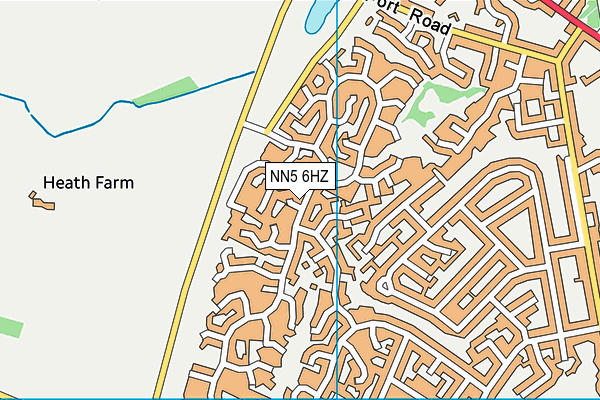 NN5 6HZ map - OS VectorMap District (Ordnance Survey) NN5 6HZ map - OS VectorMap District (Ordnance Survey)