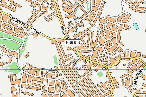 NN5 6JN map - OS VectorMap District (Ordnance Survey) NN5 6JN map - OS VectorMap District (Ordnance Survey)