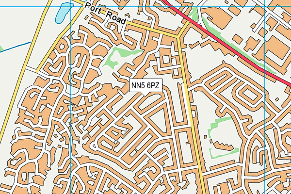 NN5 6PZ map - OS VectorMap District (Ordnance Survey) NN5 6PZ map - OS VectorMap District (Ordnance Survey)