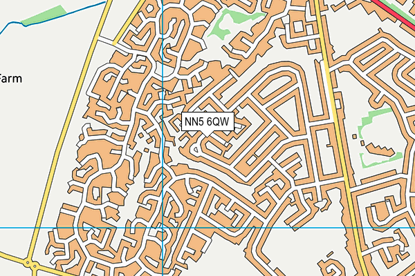 NN5 6QW map - OS VectorMap District (Ordnance Survey) NN5 6QW map - OS VectorMap District (Ordnance Survey)