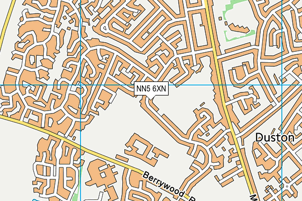NN5 6XN map - OS VectorMap District (Ordnance Survey) NN5 6XN map - OS VectorMap District (Ordnance Survey)