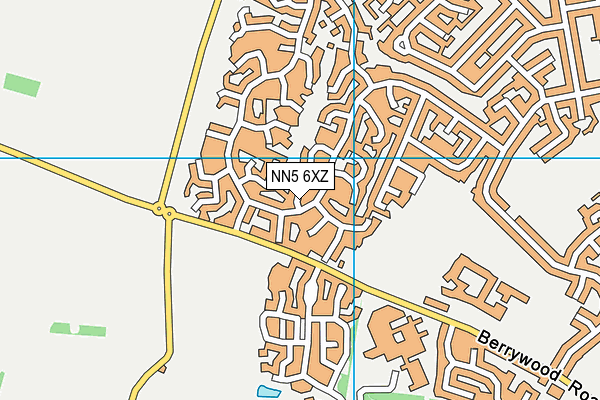 NN5 6XZ map - OS VectorMap District (Ordnance Survey) NN5 6XZ map - OS VectorMap District (Ordnance Survey)