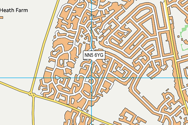 NN5 6YG map - OS VectorMap District (Ordnance Survey) NN5 6YG map - OS VectorMap District (Ordnance Survey)