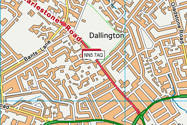 NN5 7AQ map - OS VectorMap District (Ordnance Survey) NN5 7AQ map - OS VectorMap District (Ordnance Survey)