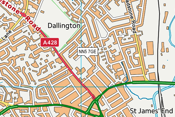 NN5 7GE map - OS VectorMap District (Ordnance Survey) NN5 7GE map - OS VectorMap District (Ordnance Survey)