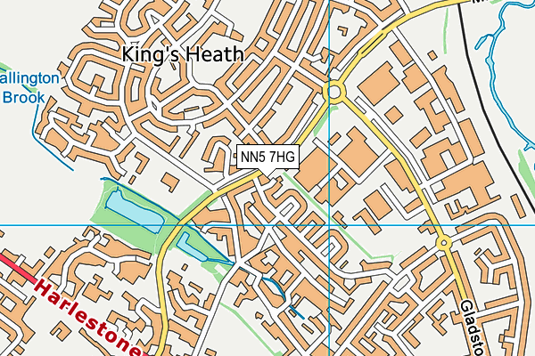NN5 7HG map - OS VectorMap District (Ordnance Survey) NN5 7HG map - OS VectorMap District (Ordnance Survey)