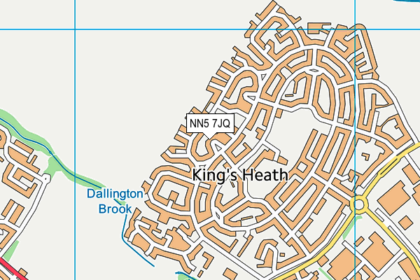 NN5 7JQ map - OS VectorMap District (Ordnance Survey) NN5 7JQ map - OS VectorMap District (Ordnance Survey)