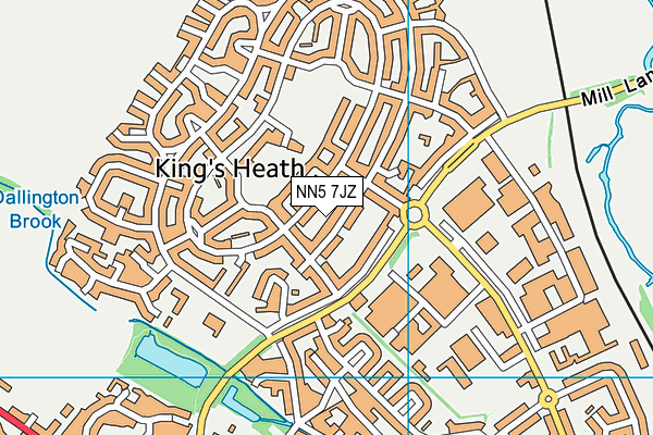 NN5 7JZ map - OS VectorMap District (Ordnance Survey) NN5 7JZ map - OS VectorMap District (Ordnance Survey)